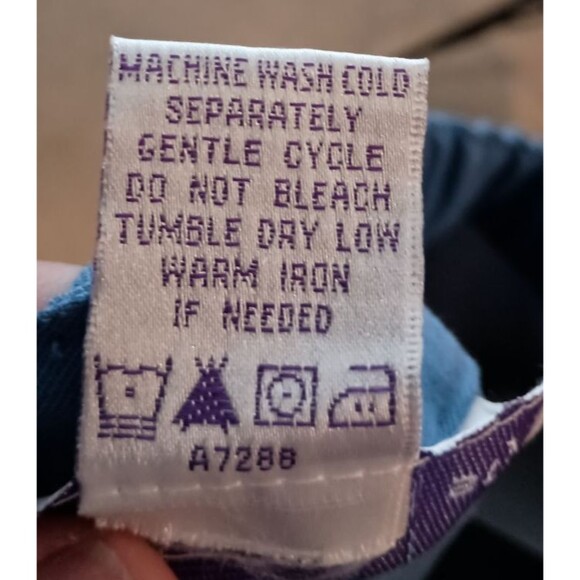 NWT Susan Graver Style Blue Flat Front Wide Leg Loose Pockets Pants Size Medium - Picture 6 of 6